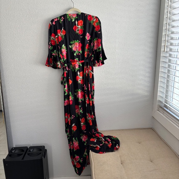 Emerson Fry Floral Maxi Dress - Navy and Red - Picture 5 of 10
